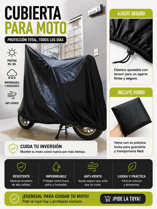FUNDA PIJAMA PROTECTORA PARA MOTOS Y BICICLETAS ELÈCTRICAS