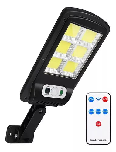 LÀMPARA SOLAR CON SENSOR + CONTROL REMOTO