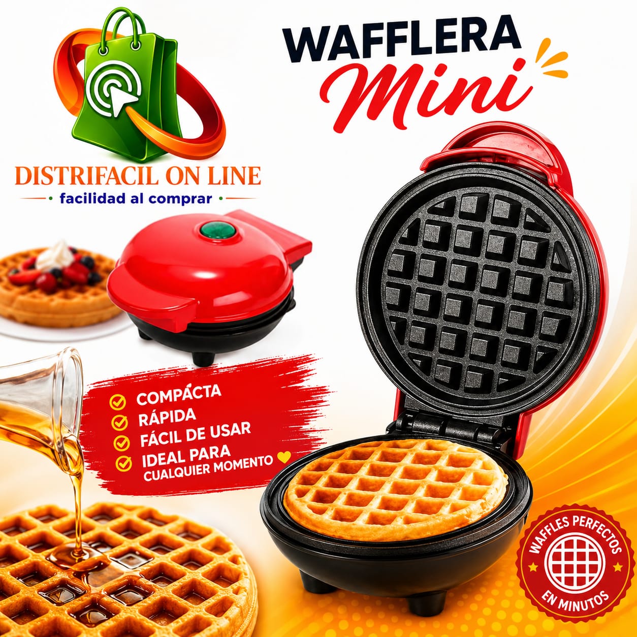 MINI WAFFLERA DASH